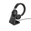 slúchadlá Jabra so stojanom Evolve2 65, Link 380a MS, stereo, čierna