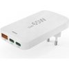 Hama rýchla USB nabíjačka GaN 2x USB-C + USB-A, PD/QC 65 W, plochá, skladacia 201976