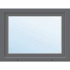 Plastové okno jednokrídlové ARON Basic biele/antracitové 1000 x 850 mm DIN pravé