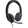 Logitech Headset Stereo H540/ drátová sluchátka + mikrofon/ USB/ černá