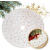 Textilomanie Podložka pod vianočný stromček GOLD STARS 122 cm biela
