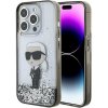Karl Lagerfeld iPhone 15 Pro hardcase Liquid Glitter Ikonik transparent