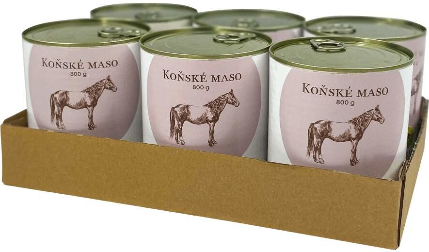 Bohemia Pet Food koňské mäso vo vlastnej šťave 6 x 800 g