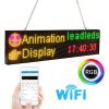 Reklamný farebný RGB LED panel s WiFi - tabuľa 52 cm x 12,8 cm