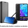 Otváracie Púzdro Luxria Clear View pre Huawei - Čierne pre Huawei: Y5 2019