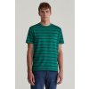 TRIČKO GANT STRIPED SS TSHIRT DEEP FOREST GREEN