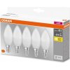 Osram SADA 5x LED Žiarovka BASE B40 E14/4,9W/230V 2700K - Osram P22659 + záruka 3 roky zadarmo + záruka 3 roky zadarmo