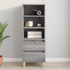 Skříň highboard šedá sonoma 40 x 36 x 110 cm kompozitní dřevo Šedá 821242