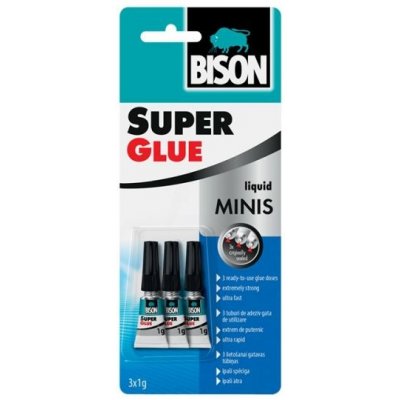 BISON BISON SUPER GLUE MINIS 3 x 1g