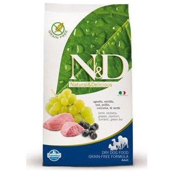 N&D Grain Free Dog Adult Lamb & Blueberry 12 kg