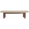 Luxusné thajské masážne lehátko Clap Tzu AMBRA Thai Doplnky: bez doplnkov, Farba čalúnenia: PU - perlová (pearl), Farba konštrukcie: olejovaný wenge 202*115 cm | 60 kg | 13 farieb