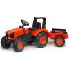 Falk Šliapací traktor 2060AB Kubota M6 s vlečkou