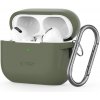 PUZDRO TECH-PROTECT SILICONE HOOK APPLE AIRPODS PRO 1 / 2 OLIVE Zelený