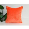 XPOSE® Mikroplyšová obliečka na vankúš - oranžová 40x40, Mikroplyš