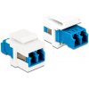 Delock Keystone module LC Duplex female > female Singlemode