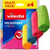 Vileda Microfibre Colors univerzálny mikrohadřík 30 x 30 cm 4 ks