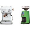 Ascaso Dream PID, Cloud White + Eureka Atom 60, kawasaki green