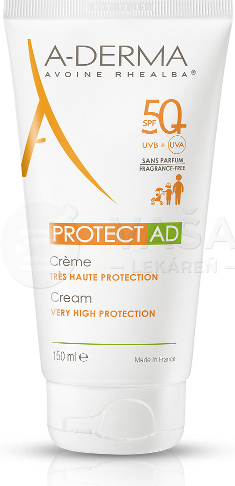 A-Derma Protect AD Sun ochranný krém SPF50+ 150 ml