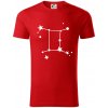 Súhvezdie - Gemini - Blíženci - Tričko z organickej bavlny - 2XL ( Červená )