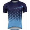 dres FORCE MTB ANGLE kr. rukáv, modrý Velikost: XS