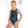 Jednodielne športové dievčenské plavky 6F392 LITEX 116