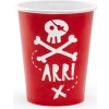 PartyDeco papierové poháre Piráti