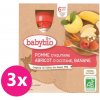 Babybio vrecúško jablko marhuľa banán 3x 4x 90 g