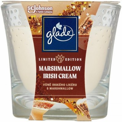 Glade Marshmallow Irish Cream parfumovaná sviečka 129 g