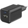 SWWISTEN sieťový adaptér GaN 1x USB-C 45 W PD + 1x USB-A 18 W QC, čierny 22071310