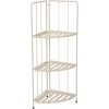 Rohový kovový stojan na kvetiny Antonio, 3 police, 42 x 90 x 30 cm