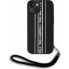 Karl Lagerfeld PU Saffiano Athleisure Stripe and Strap Zadní Kryt pro iPhone 15 Pink KLHCP15SPAMSCNSP