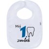 podbradník New Baby Můj 1 zoubek modrá