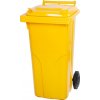 Nádoba MGB 120 lit., plast, žltá 1018, HDPE, popolnica na odpad