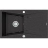 MEXEN MEXEN - Cesar granitový drez 1-misa drez s odkvapkávač 775x470 mm, čierna mottled 6514771010-76