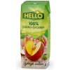 HELLO 100% Jablková šťava broskyňa 250 ml x 18 kusov