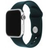 Set silikónových remienkov FIXED Silicone Strap pre Apple Watch 42 mm/44 mm/45 mm/46 mm/49 mm, tmavo zelený