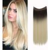 Vlasové príčesky HALO 60 cm - svetlá blond s odrastom