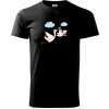 Bocian čakáme bábätko - neutrálne - Tričko extra veľké (5-8XL) - 5XL ( Čierna )