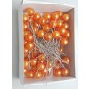 Ozdobné špendlíky 10 mm /65 mm oranžové