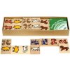 MIK TOYS Domino Domácí zvířata - dřevěné