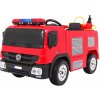 Kindermánia elektrické autíčko hasičské červená