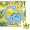 Janod Blahoželanie k narodeninám s puzzle Mama a baby Dinosaurus