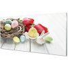 Obraz na akrylátovom skle Vajcia tulipány 100x50 cm