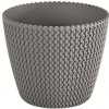 Prosperplast Kvetináč Splofy šedý kameň, variant 15,7 cm