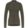 SHIMANO Cyklistický dres s dlhým rukávom zimný - KAEDE THERMAL LONG - šedá S