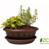 Plastia žardina Lea 18 cm čokoládový
