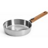 Woll Nerezová pánev Logic Steel s dřevěnou odnímatelnou rukojetí, Ø 20 cm 1520WLCS