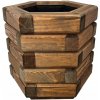 Kvetináč drevený hnedý ZPD 30 cm x 26 cm x 30 cm
