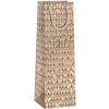 ARGUS Darčeková papierová taška NATUR na víno (11 x 36 cm) 07340120
