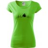 EKG bubeník - Dámske tričko Pure - L ( Apple Green )
